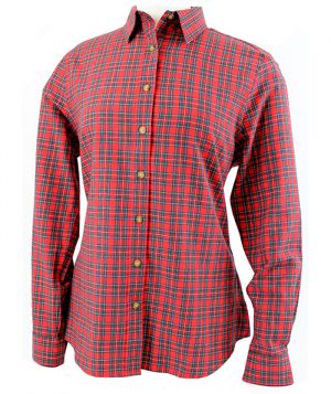 Viyella 80/20 Miniature Royal Stewart Tartan Ladies Blouse