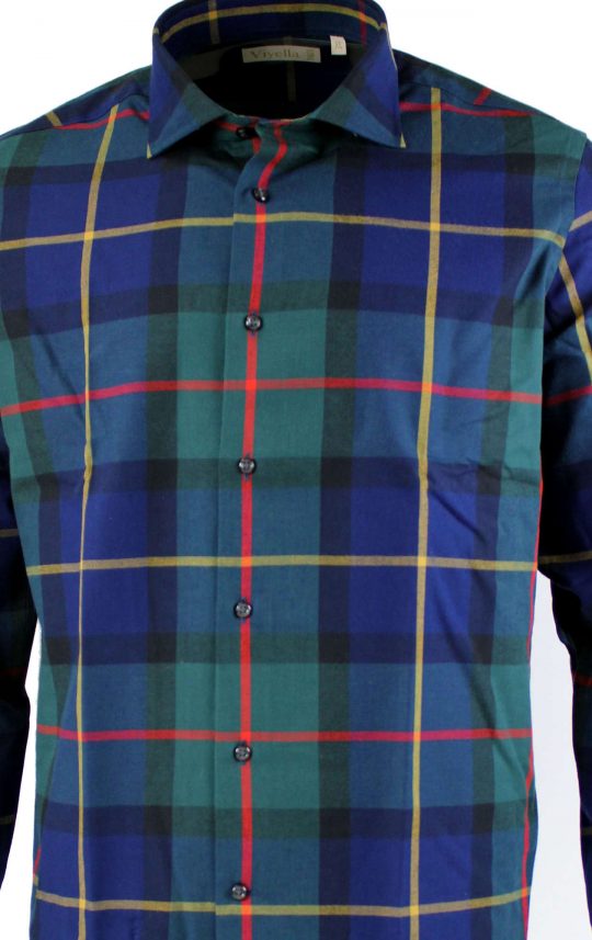 Viyella 80/20 Oversized House Check Slim Fit Shirt