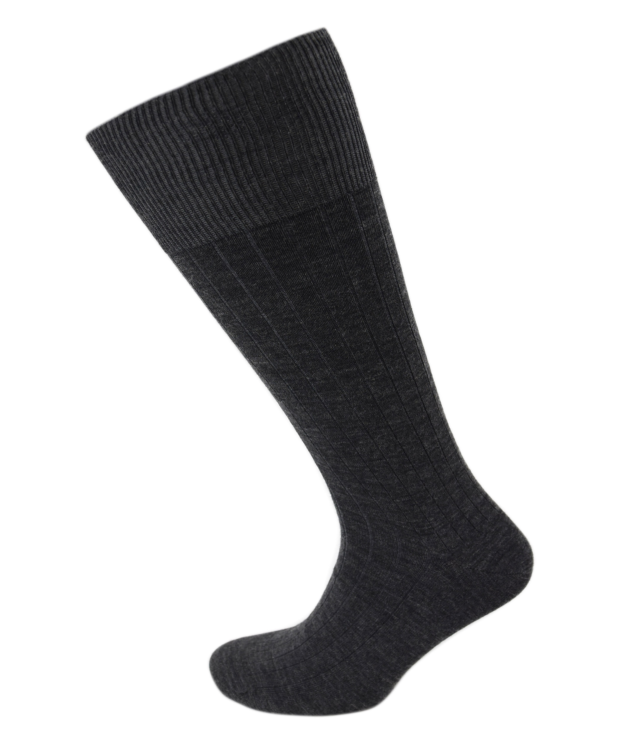 Viyella Mens Wool Half Hose Ribbed Sock - Viyella