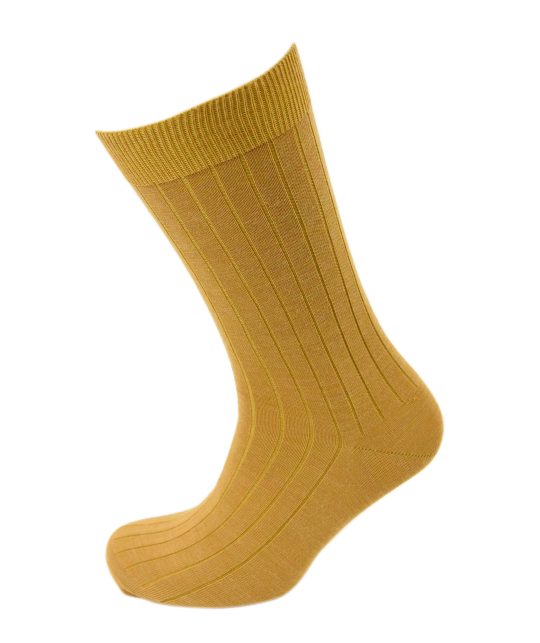 Viyella Mens Wool Short Ribbed Sock - Viyella