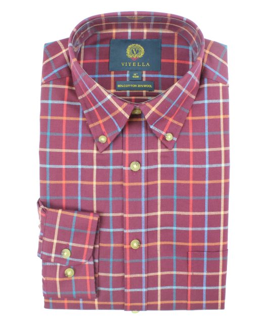 Viyella Men's Olive Jacket With Faint Check - 653922 5898 main image 1