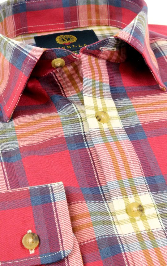 Viyella 80/20 Red Plaid Classic Fit Shirt