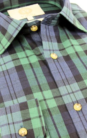 Viyella 80/20 Blackwatch Tartan Classic Fit Shirt