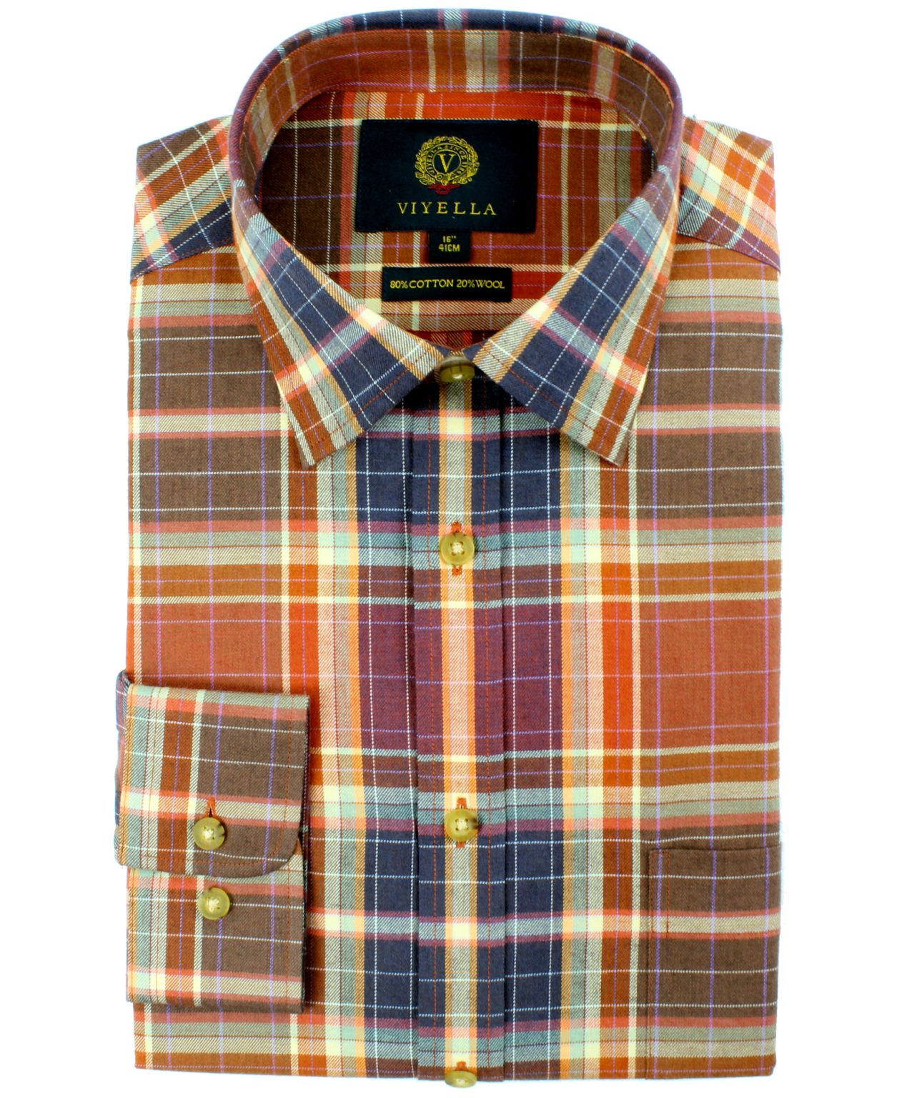 Viyella Men's Olive Jacket With Faint Check - 653922 5898
