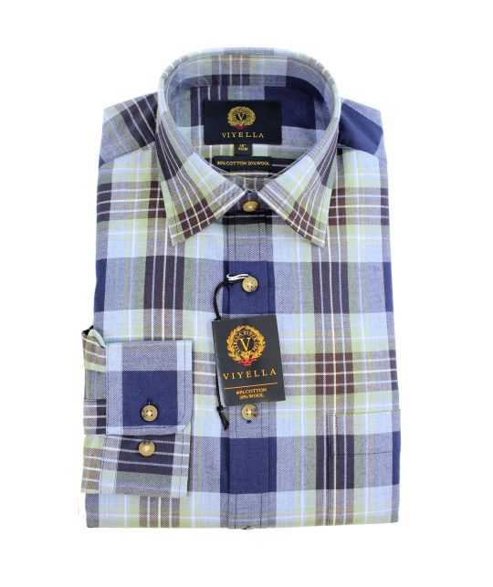 Viyella 80/20 Holyrood Tartan Classic Fit Shirt - Image 2