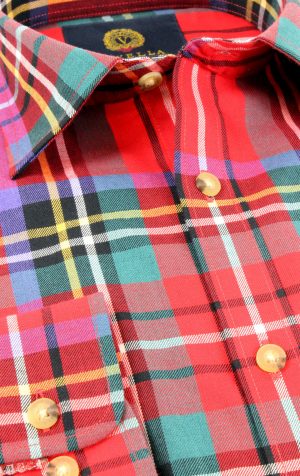 Viyella 80/20 Oversized Royal Stewart Tartan Classic Fit Shirt