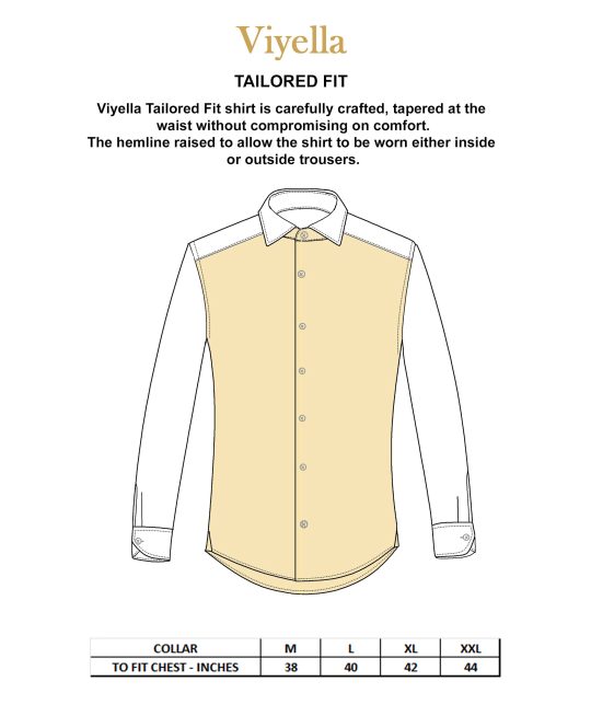Viyella 80/20 Light Blue Mini Tattersall Tailored Fit Shirt with Button Down Collar - Image 3