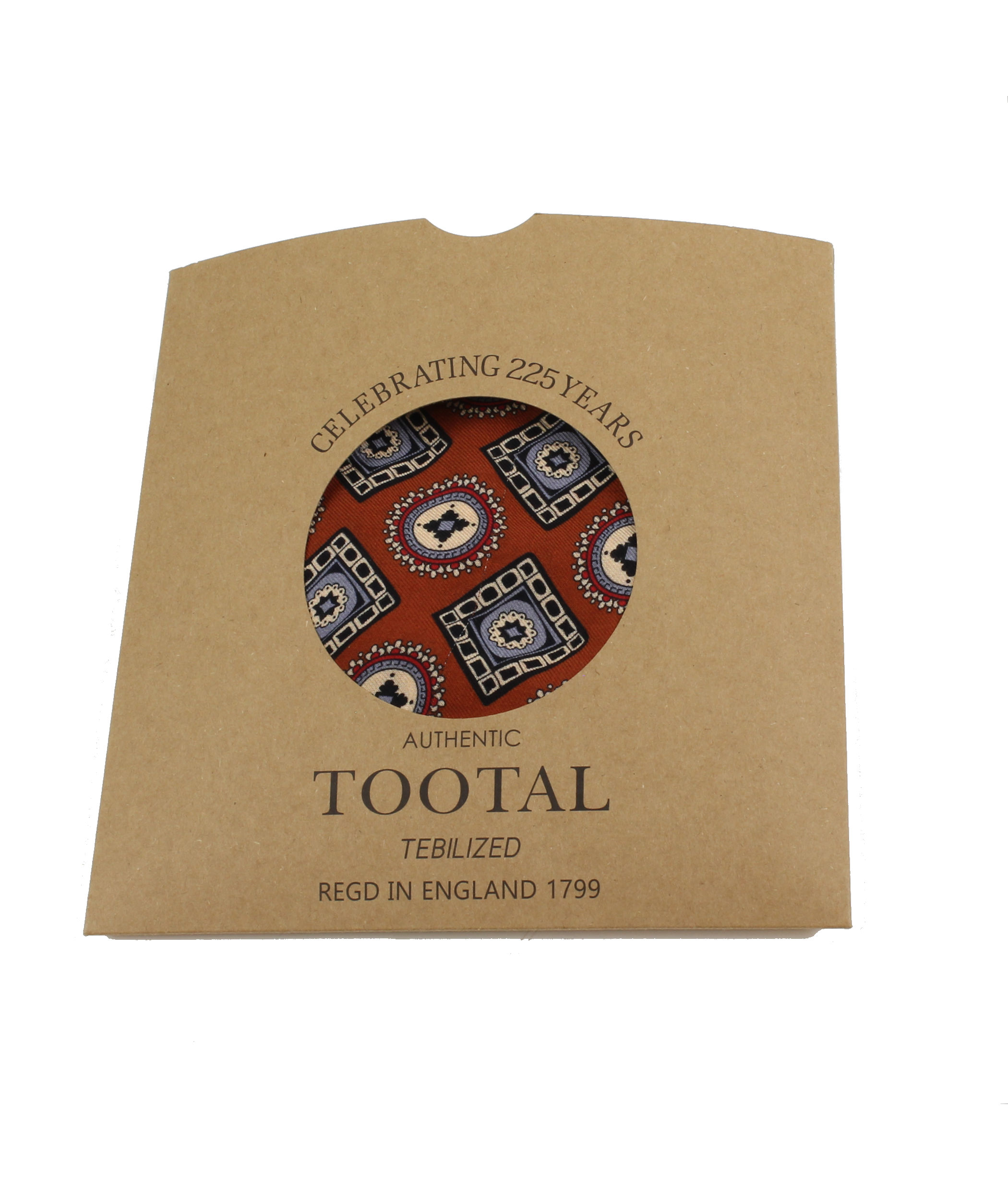 Tootal Bronze Circle Design Fringed Rayon Scarf - Image 2