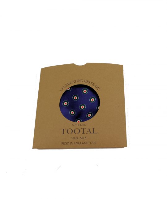 Tootal Blue Target Silk Scarf - Image 4
