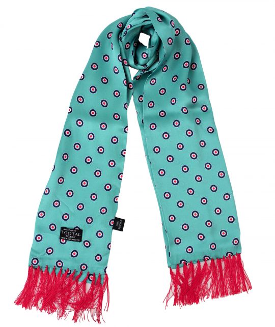 Tootal Airforce Blue Target Silk Scarf - Image 3
