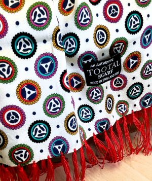 Tootal Cream Spider Design Silk Scarf