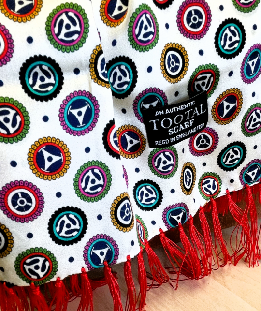Tootal Cream Spider Design Silk Scarf