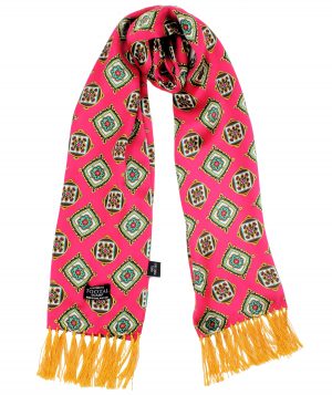 Tootal Pomegranate Medallion Silk Scarf