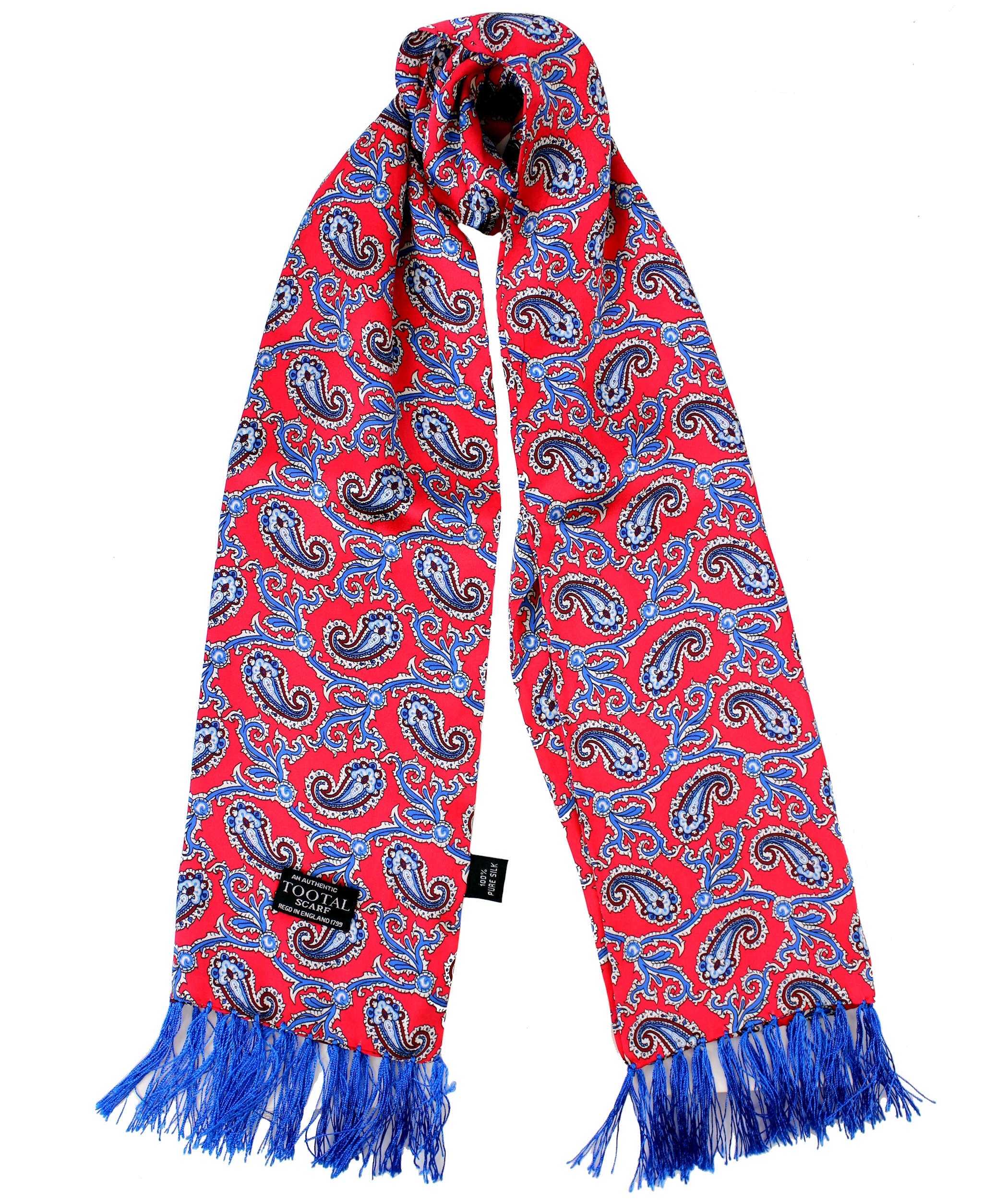 Tootal Barberry Paisley Silk Scarf - Image 2