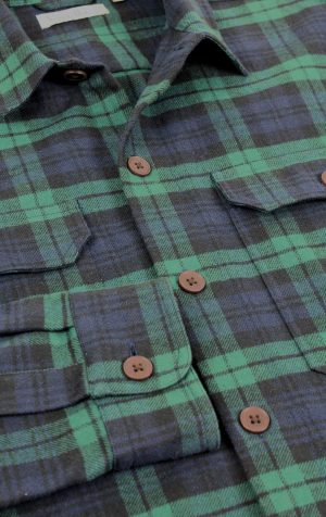 Viyella Sports Shirt Jacket Blackwatch Tartan