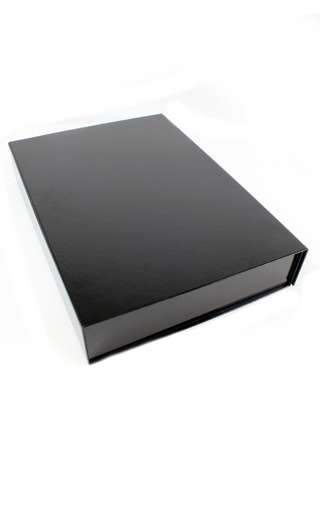 Empty Gloss Black Shirt Box