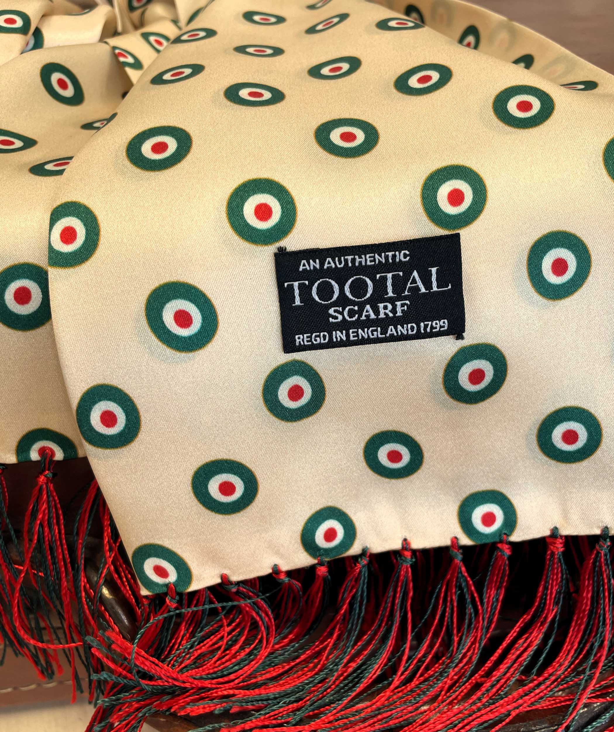 Tootal Alabaster Target Silk Scarf