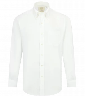 Viyella White Pinpoint Oxford Button Down Shirt