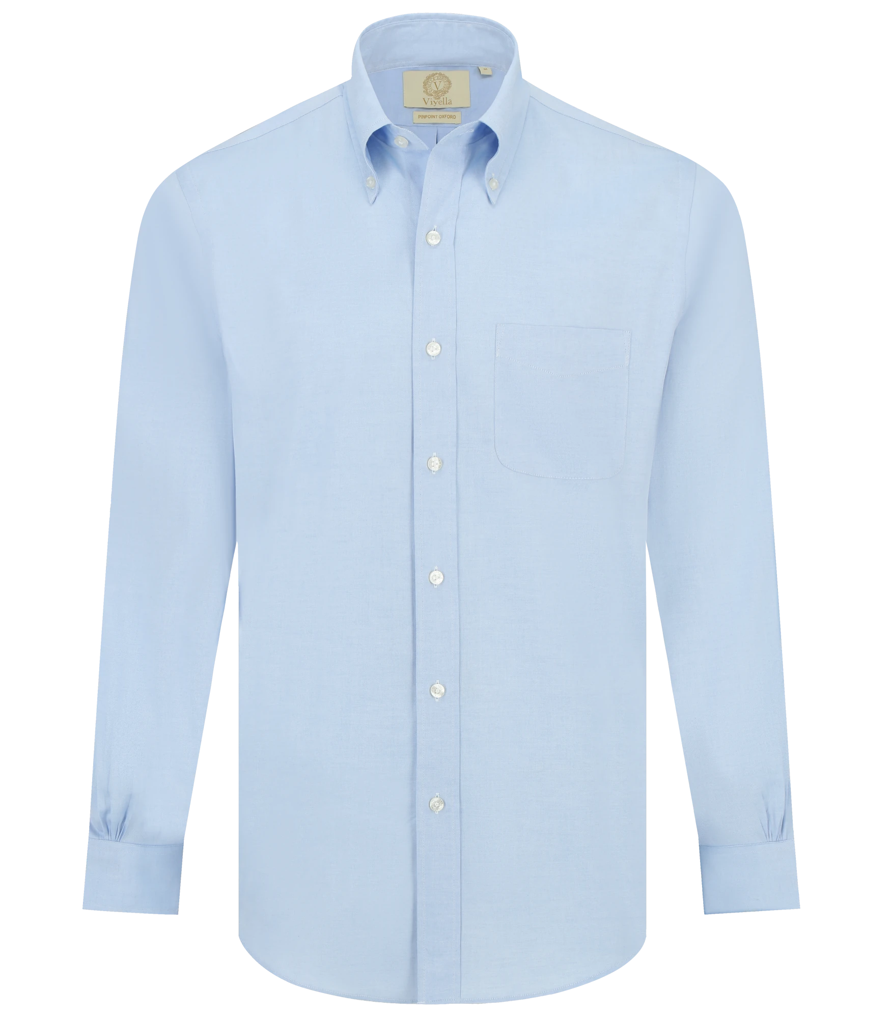 Viyella Blue Pinpoint Oxford Button Down Shirt