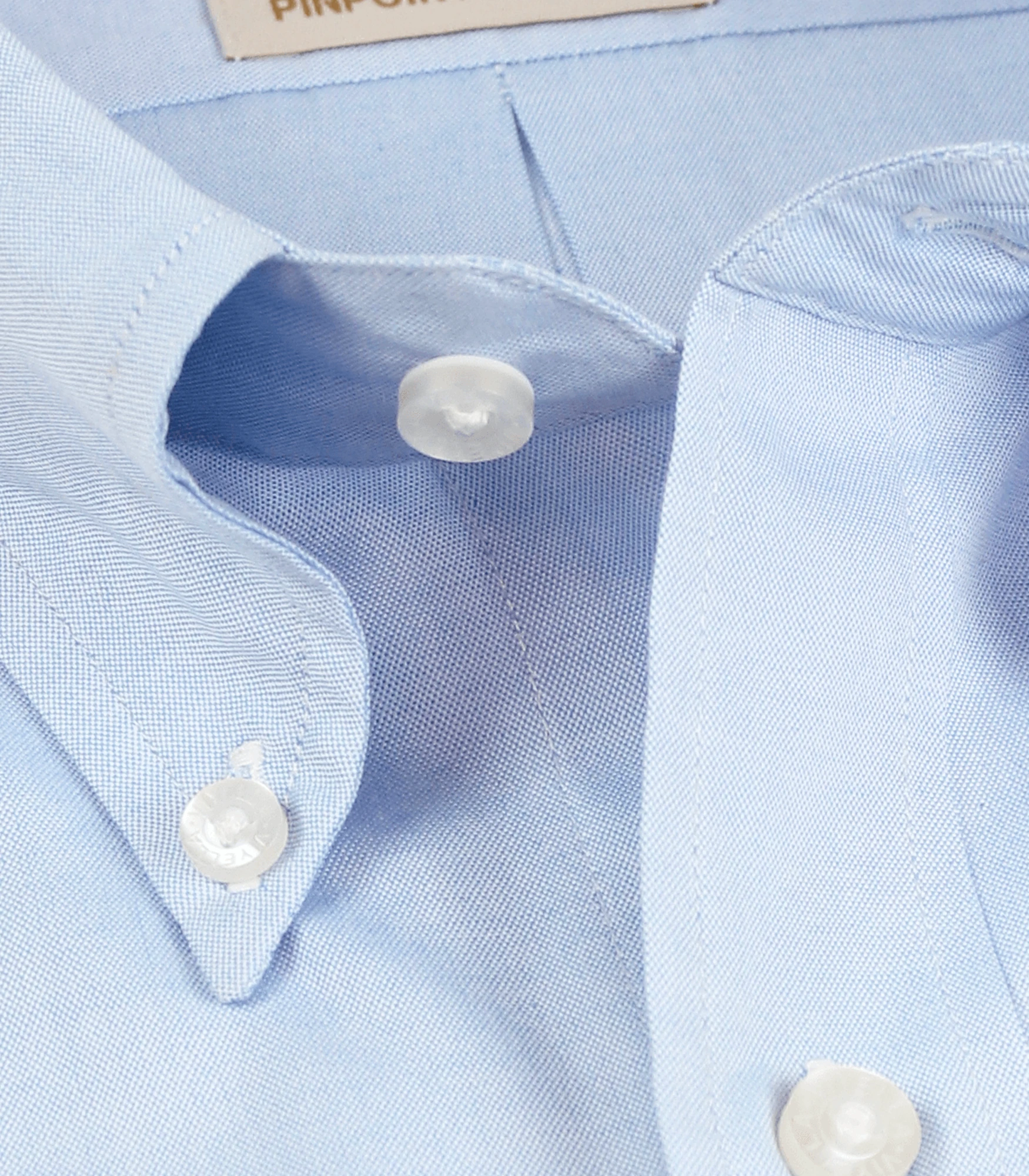 Viyella Blue Pinpoint Oxford Button Down Shirt - Image 2